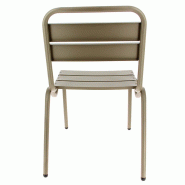 Chaise aluminium Avignon - MARRON_2