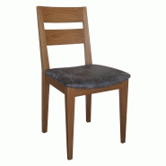 Chaise Ophély en bois massif - fabrication française - hêtre ou chêne avec finitions et revêtements au choix_2