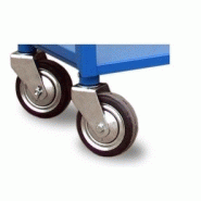 Chariot 3 plateaux ergonomique - monobloc pour ateliers et entrepôts - charge jusqu'à 400 kg_2