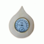 Kit x 4 accessoires pour sauna - seau, louche, sablier, thermomètre hygromètre en pin + essence eucalyptus Harvia 400ml_2