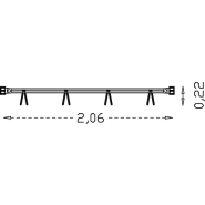 Rampe à vélos Zeta réf-8012657 - Hags - galvanisée avec scellement béton_2