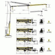 Grue L1-24 Liebherr avec charge en bout de flèche de 950 kg