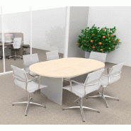 Table de réunion ovale Kate - Mobel Linea - 250, Chêne moyen_2