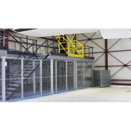 Cloison grillagée OmniMetal - délimitation et sécurisation des zones de stockage avec options de portes ou sas_2