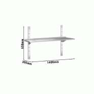 Etagères murales en inox 1 niveau Profondeur 300 mm - 1400_2
