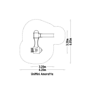 Structure multi-jeux 3 à 5 ans - UniMini Amorette 8057443 - Hags, poteaux bois et panneaux HPL_2