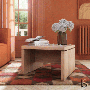 Table basse TAK - Mobel linea - 60, Acacia clair_2