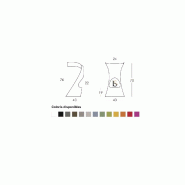 Tabouret haut Konkord - Slide - Marron clair_2