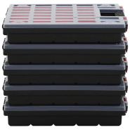 Vidaxl boîtes d'assortiment 10 pcs 40x30x5 cm polypropylène 3106445_2