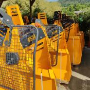 Treuil 55H Uniforest équipé d'une grille de protection rabattable