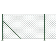 Vidaxl clôture à mailles losangées avec bride vert 1x25 m 153945_2