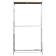 Vidaxl porte-pneus à 2 niveaux argenté 110x40x180 cm acier 152893_2