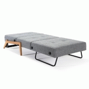 INNOVATION LIVING  FAUTEUIL DESIGN SOFABED CUBED 02 WOOD TWIST GRANITE CONVERTIBLE LIT 200*90 CM_2