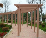 Grande pergola 6x3x3m avec finition bois en matériau WPC durable