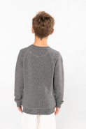 Sweat-shirt bio manches raglan enfant Kariban - Réf: K490 - 80% coton biologique, molleton non gratté, ultra confort_2