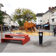 Loella - Fontaine à boire en béton BFUHP - Mobilum - Poids 78 kg_2