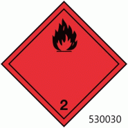 Étiquette matières dangereuses - 530036 – 10 x 10 cm - 