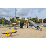 Jeu sur ressort Gus JFS14 - Matériaux résistants certifiés EN1176 - Panneaux PE-HD et acier inox_2