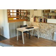 9006 - Bureau droit design en bois réversible avec mât pour éclairage - Openwood - Made in France - démontable à la main_2