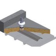 Garde-corps sur bac à étancher, pour toitures-terrasses - Fixation avec 8 vis Drillnox DBS2 - Vectaco_2