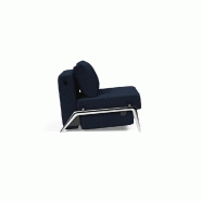 Fauteuil design convertible INNOVATION LIVING CUBED 02 - 90x200 cm - Tissu Mixed Dance Blue_2