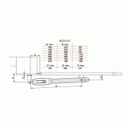 Motorisation pour portail battant br20_500 / vérin / largeur max 3.5 m / portail max 400 kg_2