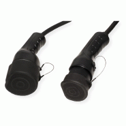 ROLINE Câble de recharge VE type2, 1-Phase, 250VAC (1P+N+E), 32 A, 7,4 kW, spirale (max. 2m)_2