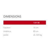 Sferis 133138 - Jardinières en béton sablé ou peint - Komserwis - Hauteur : 70 cm_2