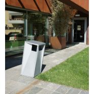Corbeille publique en métal - 106ares2 ARES2 FIMA - dimensions 430x570x1000 mm_2