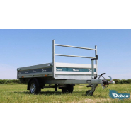 Benne DEBON PW0 LUX - 245 x 160 CM - 1300 Kg - 1 essieu freiné - pompe électrique - Reference 42950_2