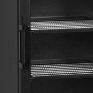 Congélateur vertical de vitrine Statique Noir avec Canopée lumineux L.595mm 270L 570W TEFCOLD_2