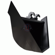 Godet trapèze avec angle ° : à 45 en attache standard (fixation par axes) pour minipelle entre 8,0-10t_2