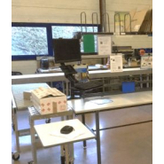 Poste d'emballage ergonomique avec balance intégrée - Neolution - Charge maxi 240 kg - Plateaux personnalisables_2
