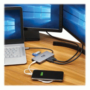 Tripp Lite U442-DOCK8G-GG station d'accueil Avec fil USB 3.2 Gen 1 (3.1 Gen 1) Type-C Noir, Gris_2