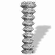 Vidaxl clôture à mailles losangées acier galvanisé 25x1,5 m argenté 141493_2