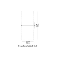 Module complémentaire pour balançoire Stratus - 2 places - réf 8000766 - Hags - couleur gris - fondation à enterrer_2