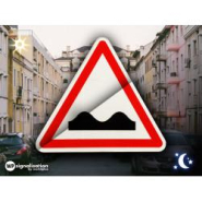 Panneau de signalisation de danger A2A - Cassis ou dos-d'âne - WP Signalisation - Ultra-résistant_2