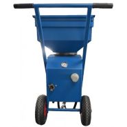 Machine de sablage avec réglage air/abrasif par vanne quart de tour