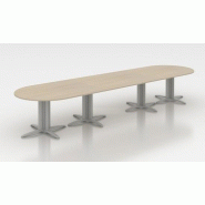 Table de réunion ovale évolutive Sigma - Mobel Linea - Anthracite, Gris, 500_2