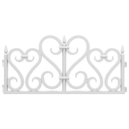 Vidaxl bordures de pelouse 17 pcs blanc 10 m pp 318300_2