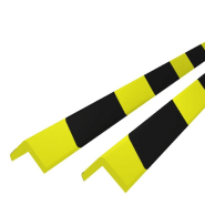 Vidaxl protecteurs d'angle 2 pcs jaune et noir 4,5x4,5x104 cm pu 153101_2