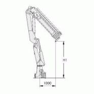 Matériel de levage atlas avec portée respective de 4.17 à 4.48 m