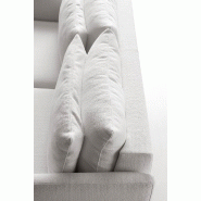 Canapé convertible express chocolat 160x190 cm - dossier souple - tissu personnalisable - matelas 13 cm_2