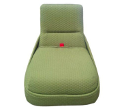 Fauteuil Lounge Design Hosu Patricia Urquiola / Coalesse d'occasion - transformable en chaise longue, motif alvéolé, vert et bleu gris - 33,4% polyester, 66,6% acrylique_2