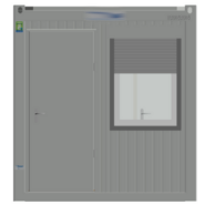 Bâtiment modulaire mixte bureau - sanitaire 15 m²_2