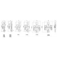 Palan manuel à chaîne - exo - capacité 250 à 20000 kg_2
