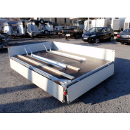 Remorque plateau Humbaur HT 303121 - 2 essieux, roues dessous, ridelles alu, 3000 kg PTAC_2