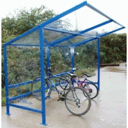 Abri vélo semi-ouvert légerbardage en polycarbonate / pour 20 vélos