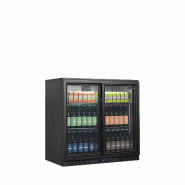 Arrière - bar 2 portes vitrées coulissantes et 4 clayettes chromées - 188 L | Tefcold - BA21S_2