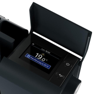 Radiateur chaleur douce connecté Bilbao 4 horizontal 750W Gris ardoise - Thermor - 493827_2